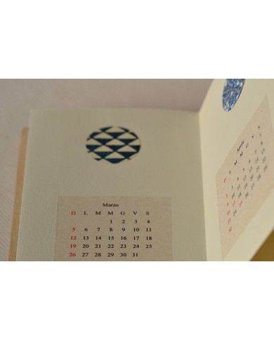 Calendario washi blu