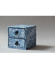 Scatola cassetti blu