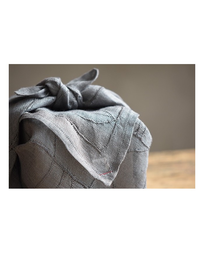 Furoshiki lino grigio