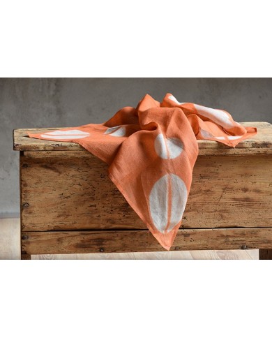 Furoshiki itajime arancione