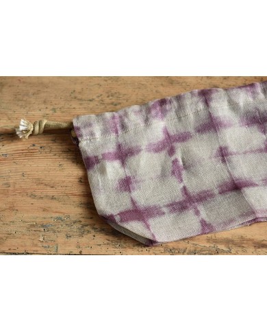 Kinchaku violet chevron