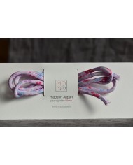 Cordino chirimen lilla con fiori
